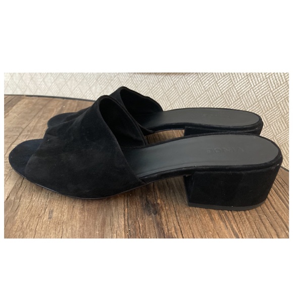 Vince Shoes - Vince Rachelle suede block heel slide sandal 10